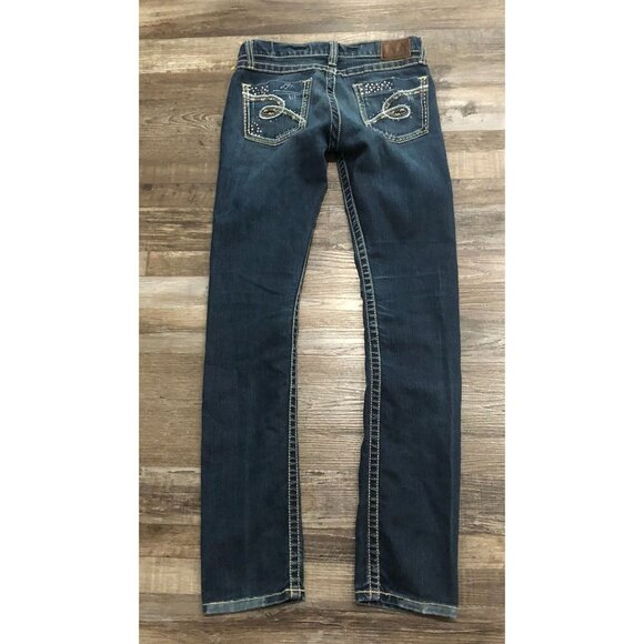 BKE Mya Skinny Jean Womens Size 26,5x31 Stretch Blue Jeans - Picture 2 of 7